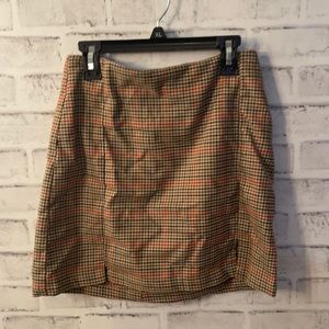 plaid skirt